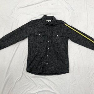 Soulland Tom button up shirt speckled black small
